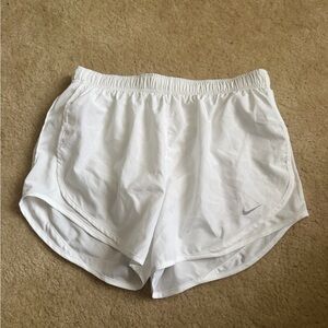 Women's White Nike Athletic Shorts